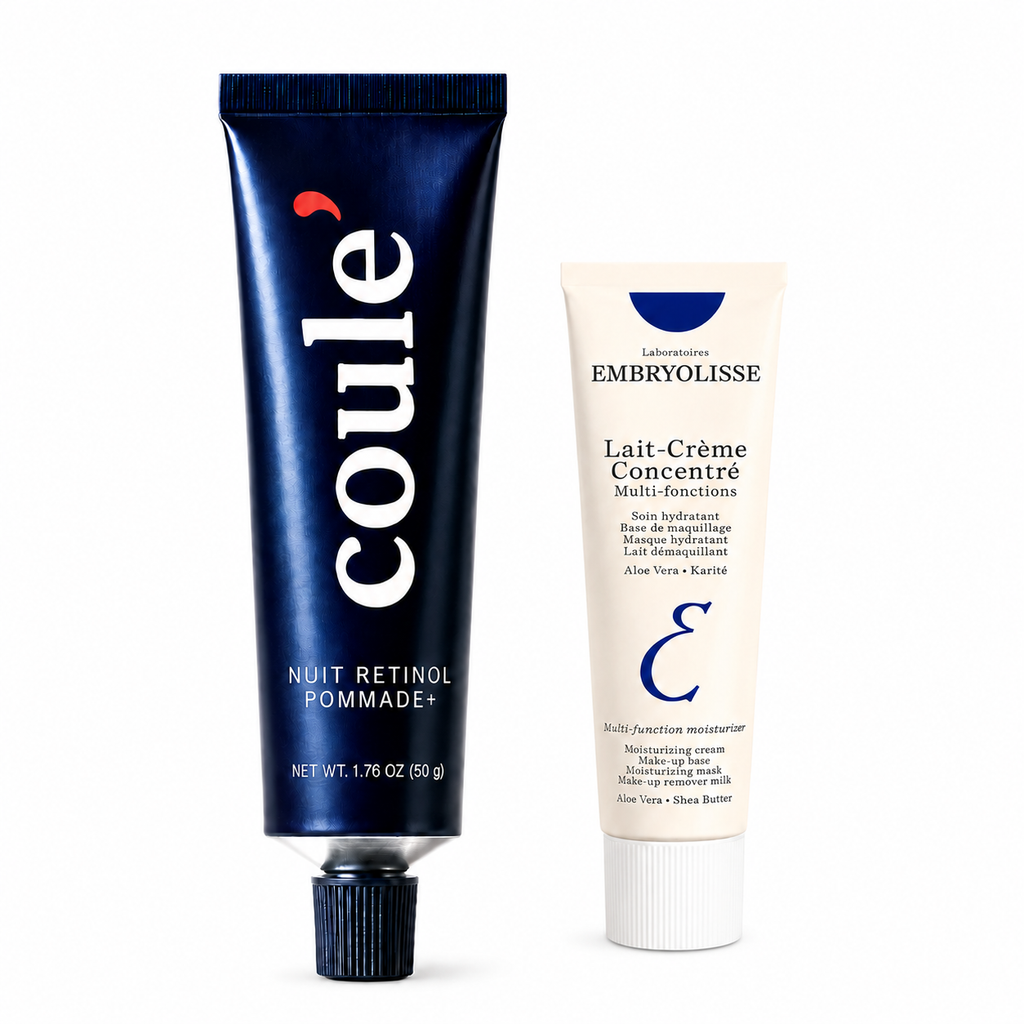 Coule' 50g Dual Active Retinol & Embryolisse 30ml Travel Size French Cult Favorite Lait-Crème Concentré