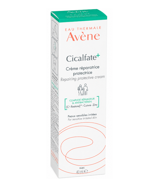 Avène Cicalfate+ Restorative Protective Moisturizer 40ml - Postbiotic Skincare - Gentle Rejuvenating Barrier Cream for Dry, Irritated, Sensitive Skin - Hydrating Fragrance-Free for Face and Body